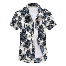 Load image into Gallery viewer, 2019 Fashion Mens Short Sleeve Hawaiian Shirt Fast drying Plus Size Asian Size M-5XL Summer Casual Floral Beach Shirts For Men