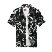 Load image into Gallery viewer, 2019 Fashion Mens Short Sleeve Hawaiian Shirt Fast drying Plus Size Asian Size M-5XL Summer Casual Floral Beach Shirts For Men