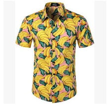 Load image into Gallery viewer, 5 Style men's Hawaiian Beach Shirt Floral Fruit Print Shirts Tops Casual Short Sleeve Summer Holiday Vacation Fashion Plus size
