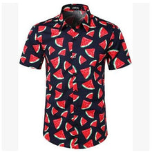 Load image into Gallery viewer, 5 Style men's Hawaiian Beach Shirt Floral Fruit Print Shirts Tops Casual Short Sleeve Summer Holiday Vacation Fashion Plus size
