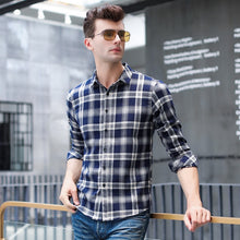 Load image into Gallery viewer, COODRONY Brand Long Sleeve Shirt Men Spring Autumn Fashion Plaid Mens Shirts New Arrival Business Casual Camisa Masculina C6003
