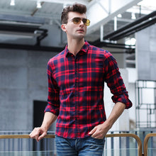 Load image into Gallery viewer, COODRONY Brand Long Sleeve Shirt Men Spring Autumn Fashion Plaid Mens Shirts New Arrival Business Casual Camisa Masculina C6003

